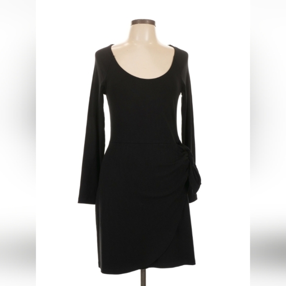 & Other Stories Dresses & Skirts - & Other Stories black wedding guest cut‑out long sleeve sheath dress nwt size L